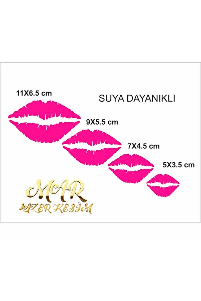 Öpücük Sticker, Dudak Sticker plaka öpücük sticker