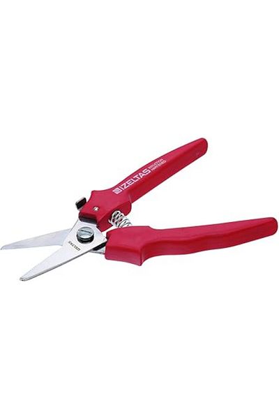 Mu Art Izeltaş 6740270190   Combined Scissors, Red/Chrome, 190 mm