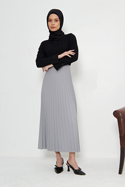 RTBUTİK Long Pleated Hijab Skirt, Stylish Hijab Skirt, Long Skirt, Mother Gift, Women's Gift