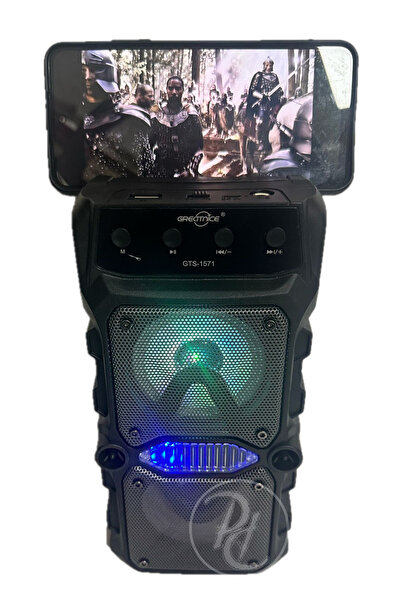 RUGGED Bluetooth Karaoke Hoparlör Taşınabilir Kablosuz Usb SubWoofer RGB Işık...