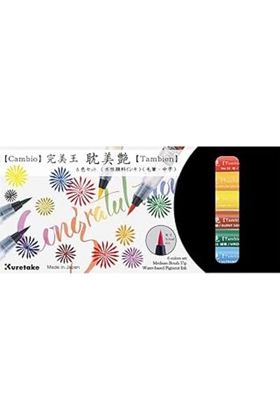 Mu Art Ahşap Zig Cambio Tambien Pen Set of 6 X050T/6Va