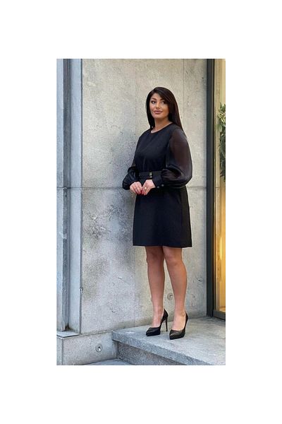 MODATALİKA Trend Women's Plus Size Dress Bold in Red, Noble in Black: You Pick!