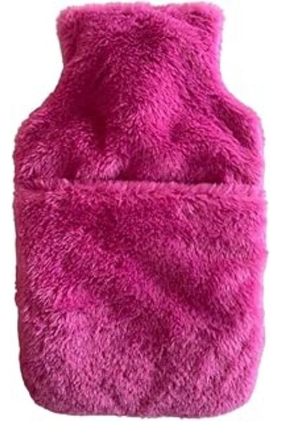 Hepta Collection كيس ماء ساخن مع جيب وردي قطيفة ثيرموفور 32,5×17,5 سم 1500 مل