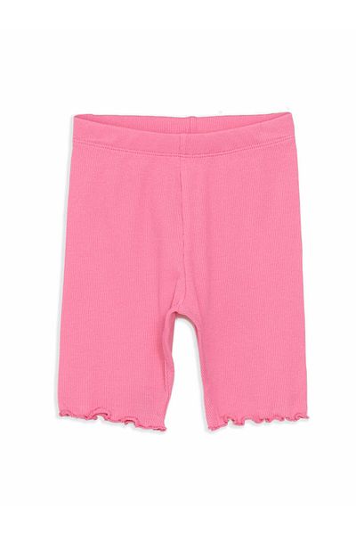 LC Waikiki Girls' Ribbed Leggings with Elastic Waist