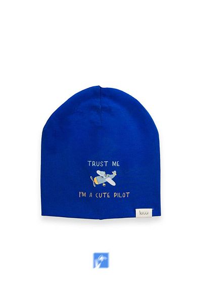 Kardelen Butik Denizli 100% Cotton Double Layer Boy's Combed Cotton Cap (1-4 Years)