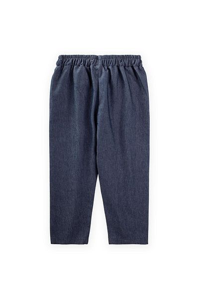 Cigit Pocket Detailed Trousers 8-12 Years Dark Blue
