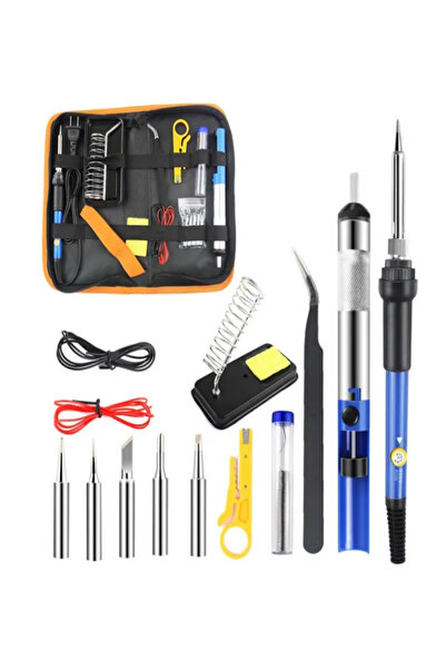 Raiden HVY62 15 Parça 60W  Elektrik Havya Seti Havya Seti Lehim  Isı Ayarlı A...