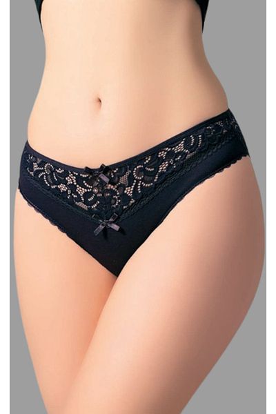 Cooqpoo Black S/M - L/Xl Size Lace Combed Cotton Women's Panties