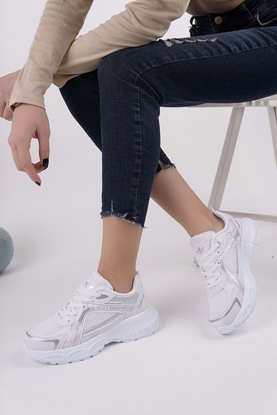 Devida Women's White Sports Shoes Daily Comfortable Dévida Air Sole Sneaker X190 Nova Series