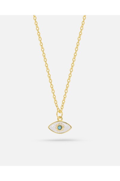 MEKS JEWELS Mineli Gümüş Göz Kolye