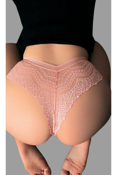 Cooqpoo Πούδρα S/M - L/XL Μέγεθος Ολόσωμο Γυναικείο Σλιπ με κορδόνι