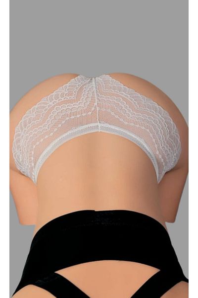 Cooqpoo Λευκό S/M - L/XL Μέγεθος Γυναικείο εσώρουχο με κορδόνι με πλήρες σχέδιο στη μέση
