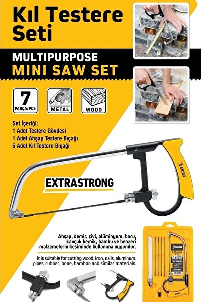 BİTERSE 7 Parça Çok Amaçlı Kıl Testere Seti