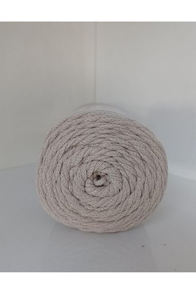 rüya hobi Βαμβακερή τσάντα μακραμέ 3mm, Supla, νήματα και αφρός καφέ 016