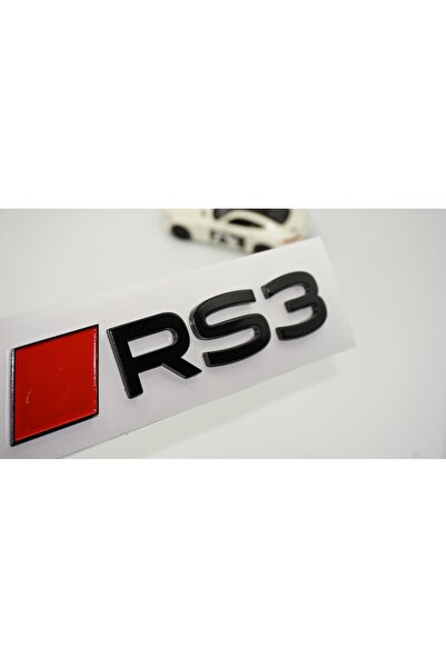 Genel Markalar RS3 2025+ Bagaj Kırmızı Siyah 3M Yazı Logo Audi İle Uyumlu