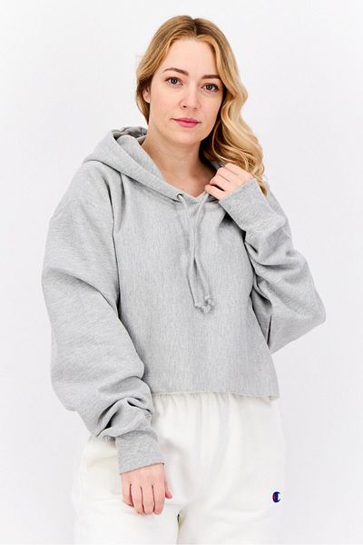 Champion Women Sportswear Fit Long Sleeve Outdoor Sweatshirt, Grey