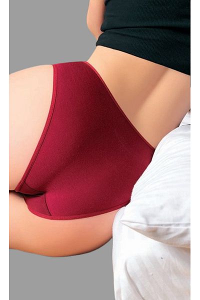 Cooqpoo Burgundy S/M - L/Xl Size Floral Front Drawstring Women Panties