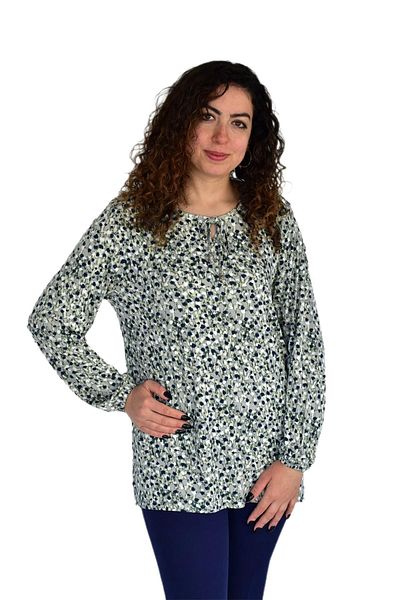 wearon tekstil Γυναικεία μπλούζα με μοτίβο Ebruli με στάμπα Viscon BGL-ST04286