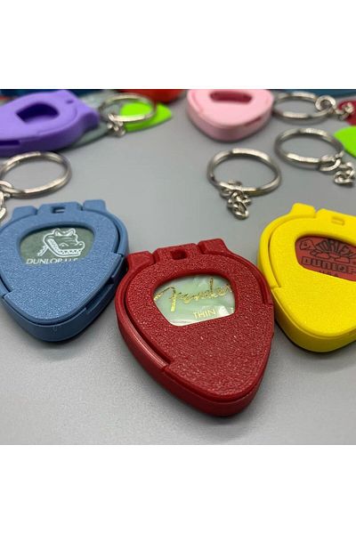 ardecem bilgisayar Guitar Picks - 3 Keychain Holders