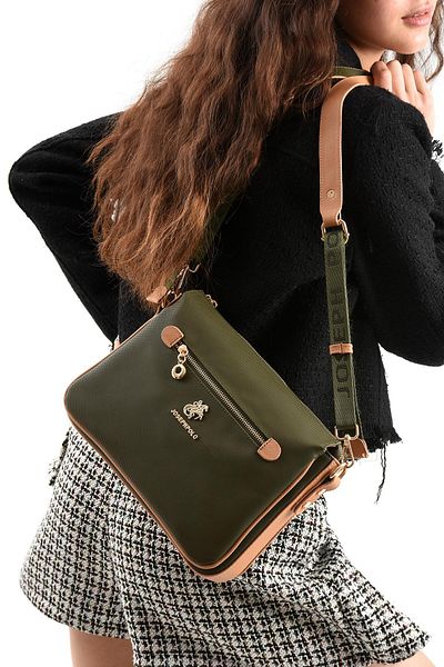 H&D COLLECTİON Geantă Messenger Model de umăr și crossbody cu 5 compartimente, foarte utilă 1012