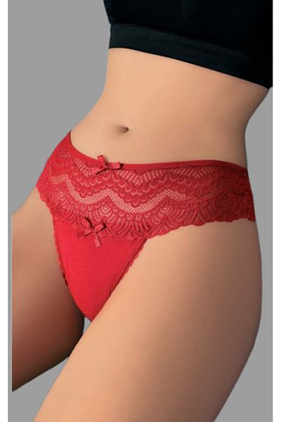 Cooqpoo Red S/M - L/Xl Size Waist Thick Complete Pattern String Women Panties