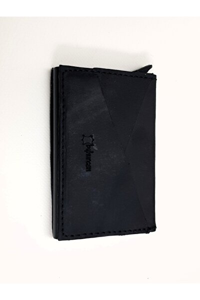 aysefe Πραγματικό δέρμα, χωρητικότητα 10 καρτών, αυτόματο μηχανισμό, μεταλλικ...