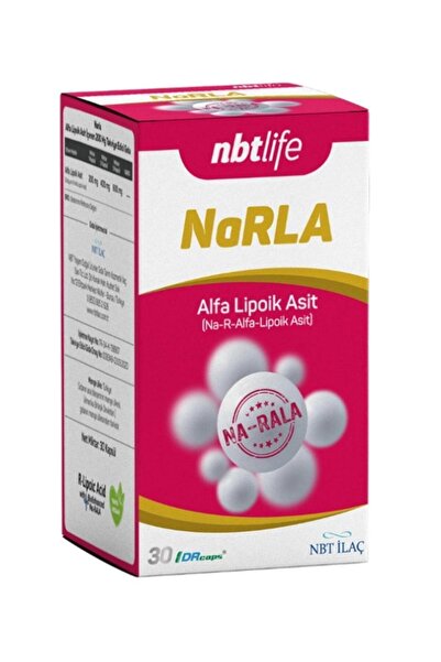 NBT Life Narrla Alfa Lipoik Asit 30 Kapsül (alpha Lipoic Acid)