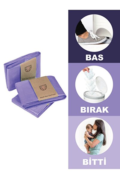 Korbell 16Lt Çöp Kutuları Ile Uyumlu 1000 Bebek Bezi Kapasiteli Lavanta Kokulu Yerli Çöp Poşeti