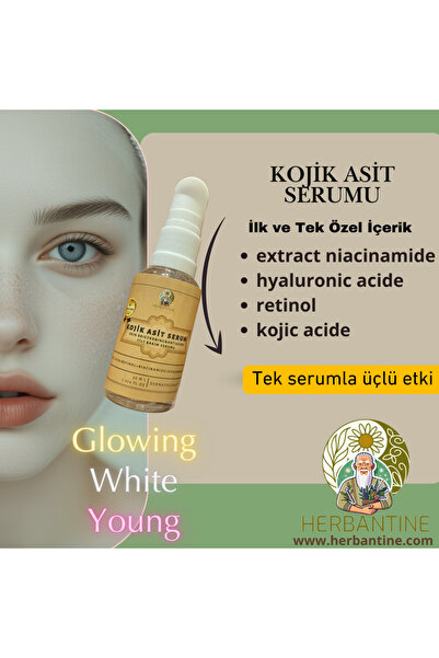 herbantine Kojik Asit Serumu Aydınlatıcı ve Lifting Hyaluronik Asit İçerikli