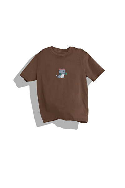 SVART WEAR Μπλουζάκι GYM CAT Sports Premium με τύπωμα oversized Unisex