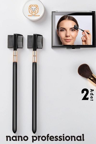 Transformacion Nano Eyebrow Brush - 2 Pieces Absolute Professional, Eyelash Comb720387