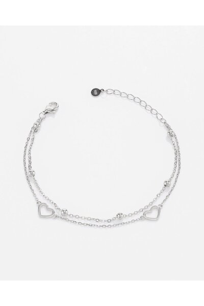 MEKS JEWELS Gümüş Kalpli Bileklik