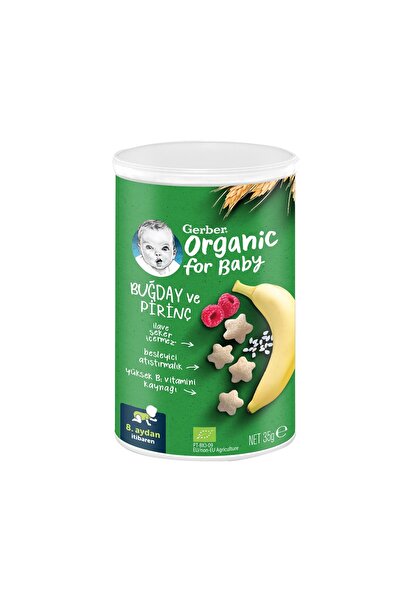 GERBER Organik Pirinçli Buğdaylı Kraker 35 G 2 ADET