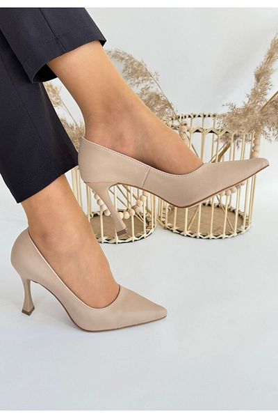 ED KLAS Konta Nude Skin Heeled Shoes