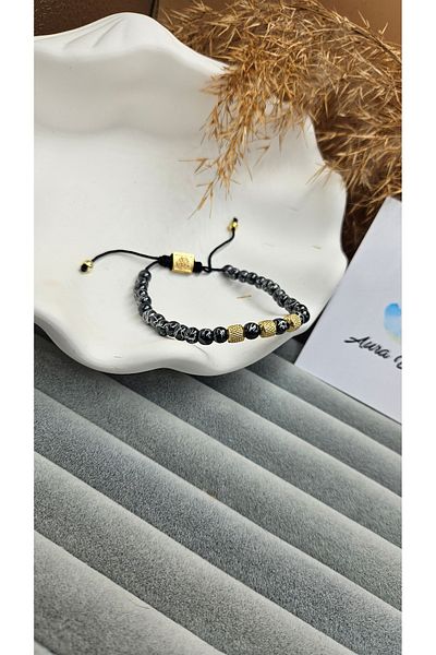AURA Special Design Men's Bracelet, Natural Stone