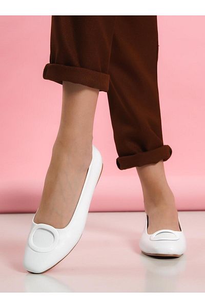 Shoescloud Balerini de damă din piele naturală