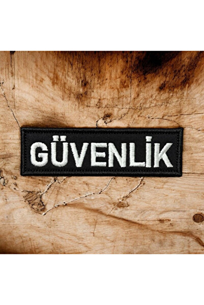 Ex Patch Siyah Zemin Güvenlik Yazılı Nakış Patch Peç 10 X 3 Cm