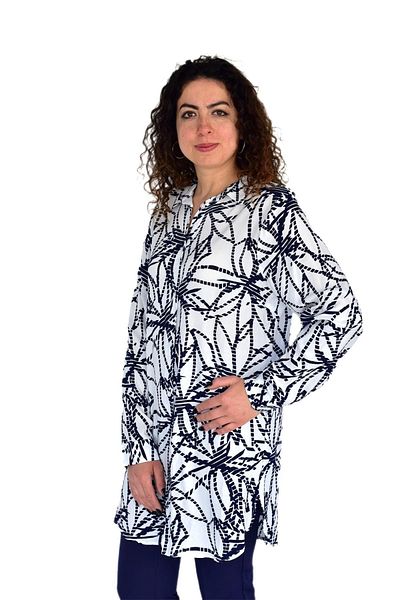 Enisse Women's Striped Pattern Viscon Shirt Bgl-St04239