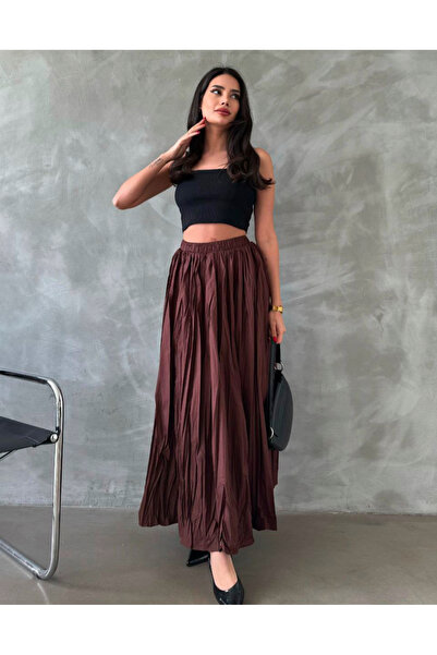 novalook FUSTA LUNGĂ CU ELASTIC LA TĂRĂ, FUSTA DE PENTRU talie înaltă ANI DE ...