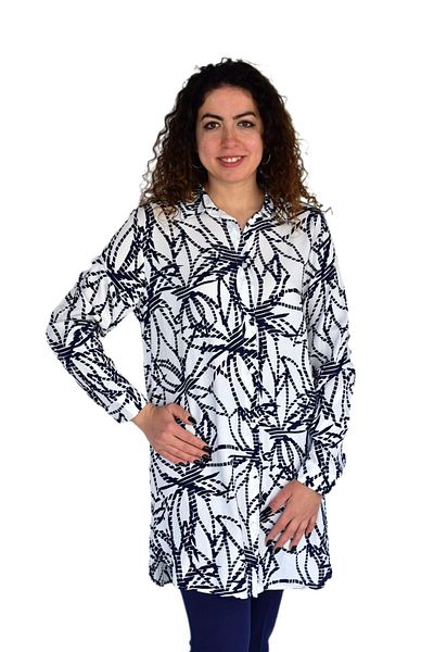 Enisse Women's Striped Pattern Viscon Shirt Bgl-St04239