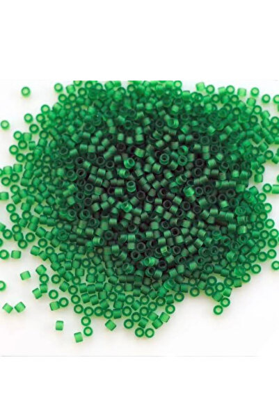 SESİKA HOBİ Mărgele originale Miyuki Delica 11/00 Nr.: 8 Verde transparent ma...