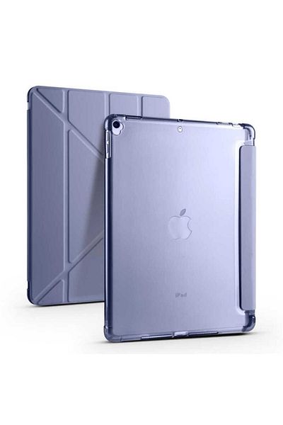 morfide حافظة متوافقة مع Apple Ipad Pro 10.5 (الجيل السابع) Zore Tri قابلة للطي مع حجرة قلم وحامل