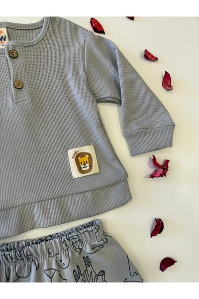 HappyMom 2-Piece Men's Set with Lion Emblem