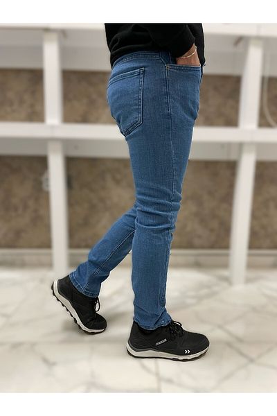 Güray Store Ανδρικό τζιν τζιν τζιν με κανονικό σωληνωτό πόδι ελαστικό Lycra
