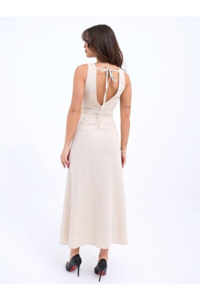 Nova Bazaar 7124 Dress-Beige