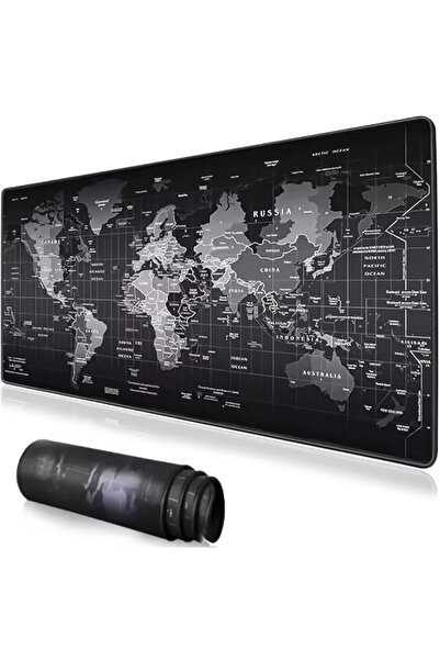 Voground Dünya desenli 90x40 cm Mouse Pad Büyük Harita sümen Koruyucu Oyun Mousepads ofis masası Dekor38