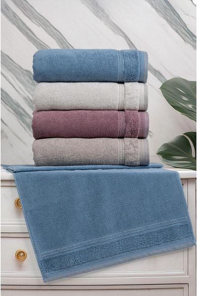 Altınbaşak Σετ πετσετών χεριών Bettina Jacquard 4 τεμαχίων 50x90