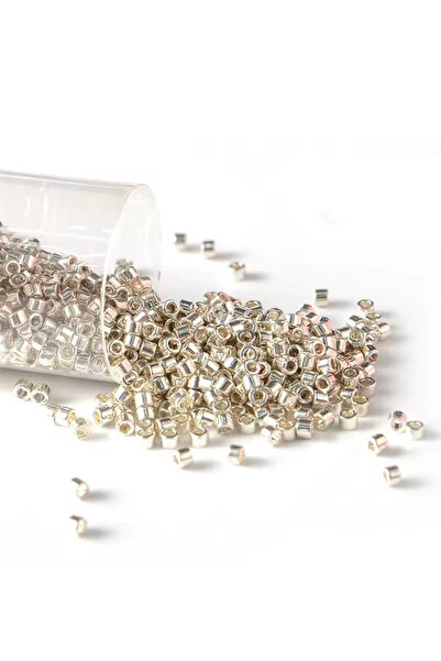 SESİKA HOBİ Γνήσιες χάντρες Miyuki Delica 11/00 No:27 Ασημί 35 7,5 γραμμάρια