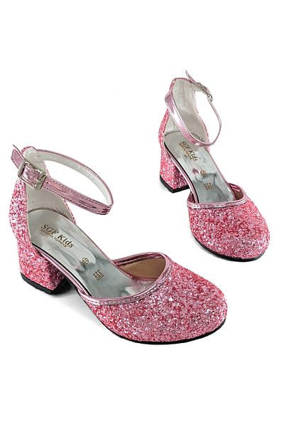 Julshen Glittery Girl's Heelled Evening Shoes