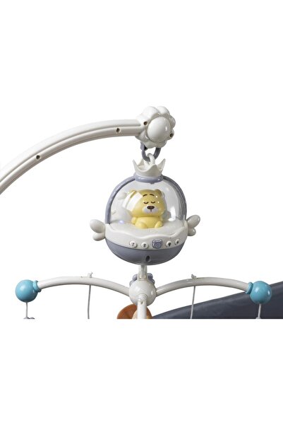 TURHAN BEBE Tüm Beşiklerle Uyumlu Uzaktan Kumandalı 360° dönebilen oyuncaklar Müzikli Işıklı Dönence